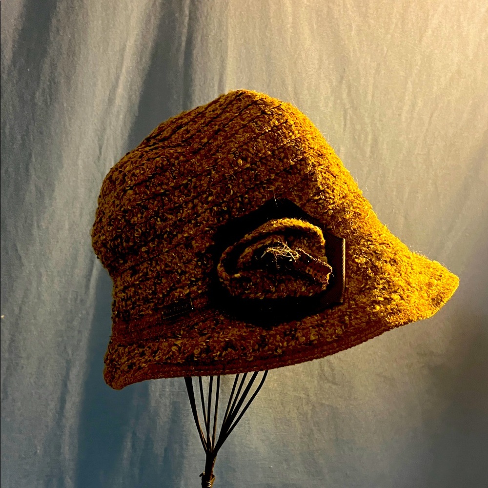 Betmar Brown Textured Bucket Hat